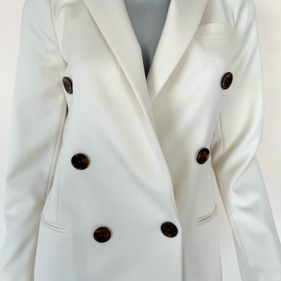 REISS women white jacket blazer size 2 US Retail 650$ - Picture 2 of 10